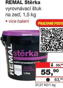 Barvy a laky drogerie REMAL REMAL Stěrka vyrovnávací štuk na zeď, 1,5 kg nabídka