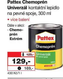 Barvy a laky drogerie Pattex Chemoprén Univerzál kontaktní lepidlo na pevné spoje, 300 ml nabídka