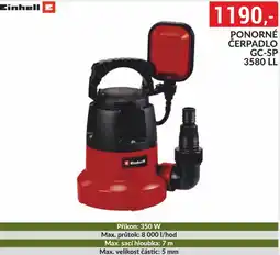 Baumax Einhell Ponorné čerpadlo gc-sp 3580 ll nabídka