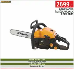 Baumax Benzínová řetězová pila rpcs 3835 nabídka