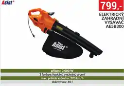 Baumax Elektrický zahradní vysavač ae5b300 nabídka