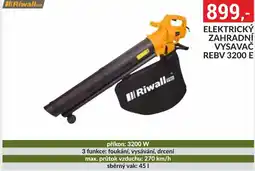 Baumax Elektrický zahradní vysavač rebv 3200 e nabídka