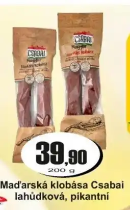 Adam Maďarská klobása Csabai lahůdková, pikantní nabídka