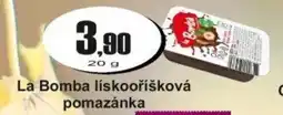 Adam La Bomba lískooříšková pomazánka nabídka