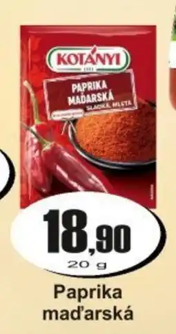 Adam Paprika maďarská nabídka
