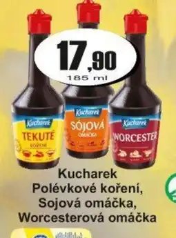 Adam Kucharek Polévkové koření, Sojová omáčka, Worcesterová omáčka nabídka
