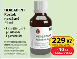 Dr. Max HERBADENT Roztok na dásně nabídka