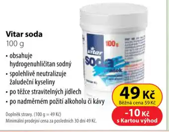 Dr. Max Vitar soda nabídka