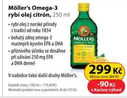 Dr. Max Möller's Omega-3 rybí olej citrón nabídka