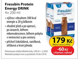 Dr. Max Fresubin Protein Energy Drink nabídka