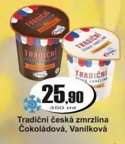 Adam Tradiční česká zmrzlina Čokoládová, Vanilková nabídka