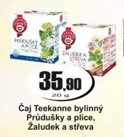 Adam Čaj Teekanne bylinný Průdušky a plíce, Žaludek a střeva nabídka