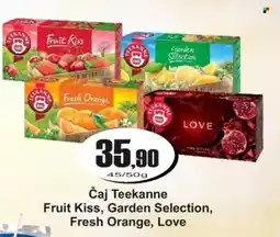 Adam Čaj Teekanne Fruit Kiss, Garden Selection, Fresh Orange, Love nabídka