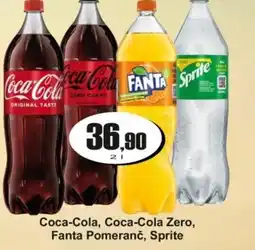 Adam Coca-Cola, Coca-Cola Zero, Fanta Pomeranč, Sprite nabídka