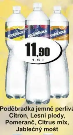 Adam Poděbradka jemně perlivá Citron, Lesní plody, Pomeranč, Citrus mix, Jablečný mošt nabídka