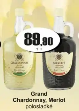 Adam Grand Chardonnay, Merlot nabídka