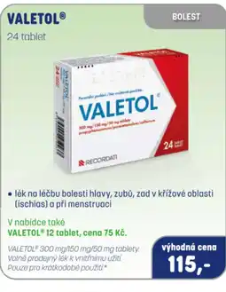 PharmaPoint VALETOL nabídka