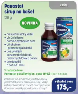PharmaPoint Panastat sirup na kašel nabídka