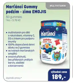 PharmaPoint Marťánci Gummy podzim - zima Emojis nabídka