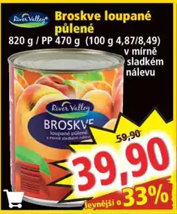 Norma Broskve loupané půlené nabídka