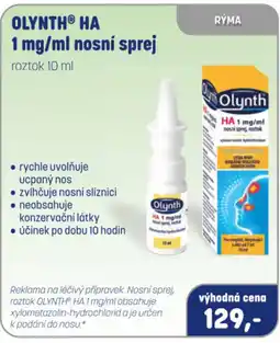 PharmaPoint OLYNTHⓇ HA nosní sprej nabídka