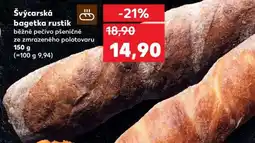 Kaufland Švýcarská bagetka rustik nabídka
