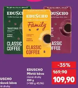 Kaufland Eduscho Mletá káva nabídka