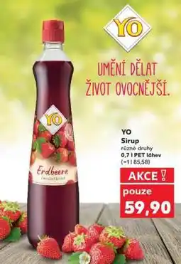 Kaufland Yo sirup nabídka