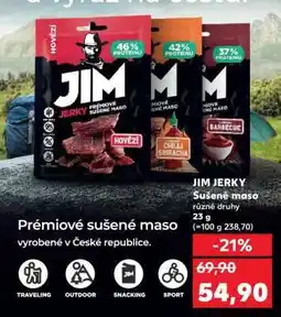 Kaufland Jim Jerky Sušené maso nabídka