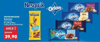 Kaufland ORION/NESQUIK Čokoláda nabídka