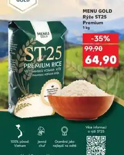 Kaufland MENU GOLD Rýže ST25 Premium nabídka