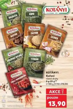 Kaufland Kotányi koření nabídka