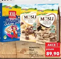 Kaufland Bonavita Müsli nabídka