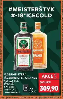 Kaufland Jägermeister, Jägermeister Orange nabídka