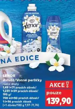 Kaufland LENOR Aviváž/Vonné perličky nabídka