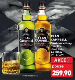 Kaufland CLAN CAMPBELL Skotská whisky nabídka
