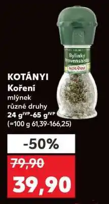 Kaufland Kotányi Koření mlýnek nabídka