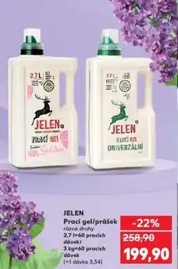 Kaufland JELEN Prací gel/prášek nabídka
