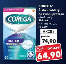 Kaufland COREGA Čistící tablety na zubní protézu nabídka