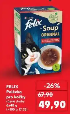 Kaufland FELIX Polévka pro kočky nabídka