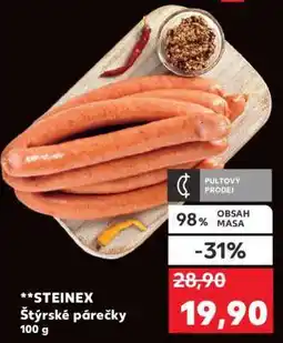 Kaufland STEINEX ŠTÝRSKÉ PÁREČKY nabídka