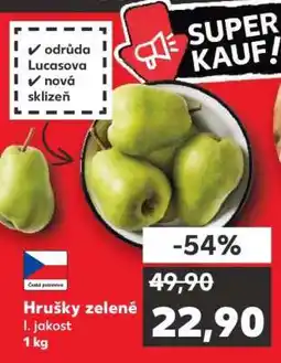 Kaufland Hrušky zelené nabídka