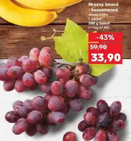 Kaufland Hrozny tmavé bezsemenné nabídka