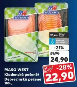 Kaufland MASO WEST Kladenská pečeně/Debrecínská pečeně 100 g nabídka