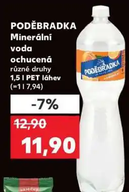 Kaufland PODĚBRADKA minerální voda ochucená nabídka