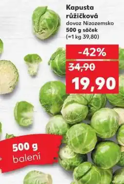 Kaufland Kapusta růžičková nabídka