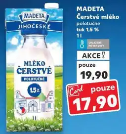 Kaufland MADETA Čerstvé mléko nabídka