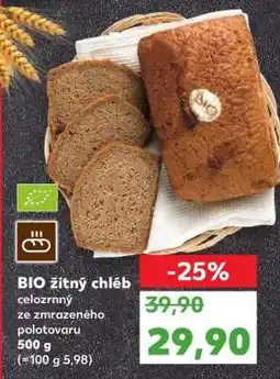Kaufland BIO žitný chléb nabídka