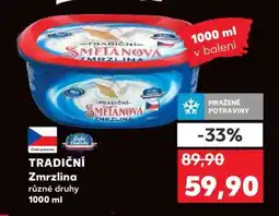 Kaufland TRADIČNÍ ZMRZLINA nabídka