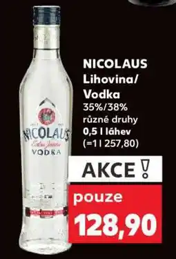 Kaufland NICOLAUS Lihovina/ Vodka nabídka